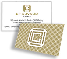 logo et charte graphique de Chauvaud Joaillerie