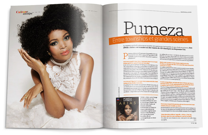 Double-page d'Amina Mag