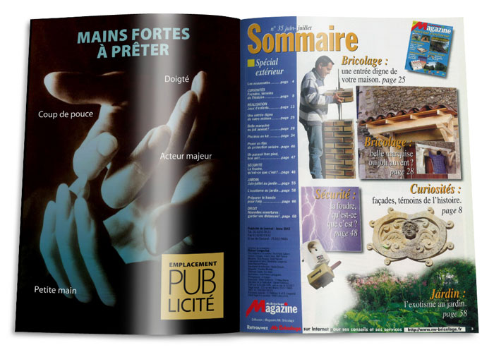 Sommaire Monsieur Bricolage Magazine